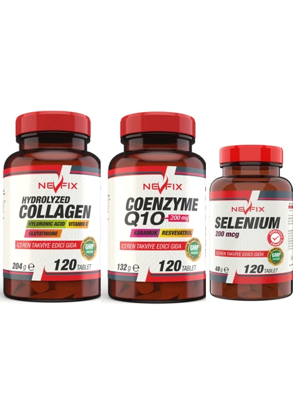 Selenyum 200 Mcg Collagen 1000 mg Glucosamine 1500 mg 1'de