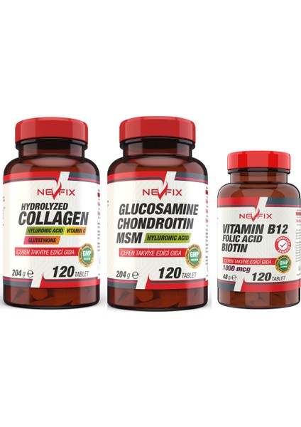 Collagen 1000 mg B12 1000 Mcg Glucosamine 1500 mg
