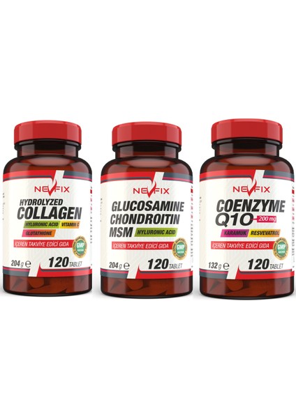 Collagen 1000 mg Coenzyme 200 mg Glucosamine 1500 mg