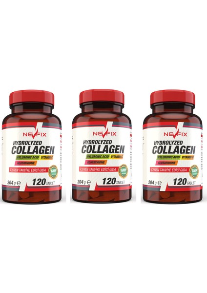 Collagen ( ) Hyaluronic Acid 120 Tablet x 3 Kutu 360 Tablet