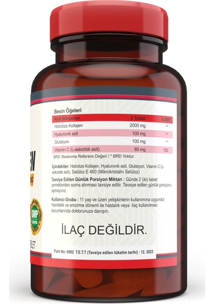 Collagen ( ) Hyaluronic Acid 120 Tablet x 3 Kutu 360 Tablet