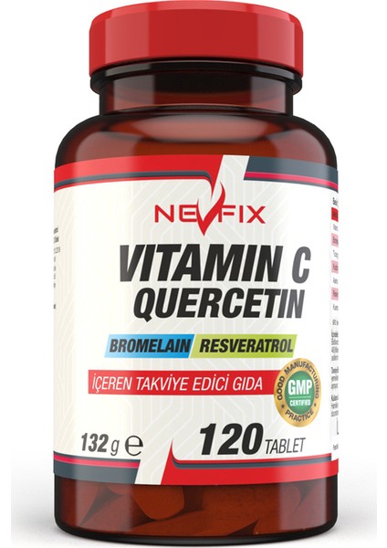 Vitamin C Bromelian Quercetin 120 Tablet x 3 Kutu 360 Tablet
