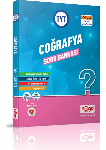 Nego Yayınları Coğrafya TYT Soru Bankası