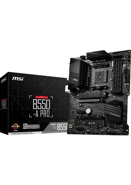 B550-A PRO AM4 DDR4 4400(OC) HDMI DP M.2 USB3.2 ATX Anakart