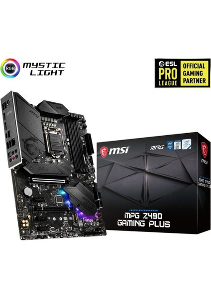 MPG Z490 Gaming Plus Soket 1200 DDR4 4800 (OC) PCI-E Gen 4 ,M.2 USB3.2 RGB 1x 2.5G LAN ATX Anakart