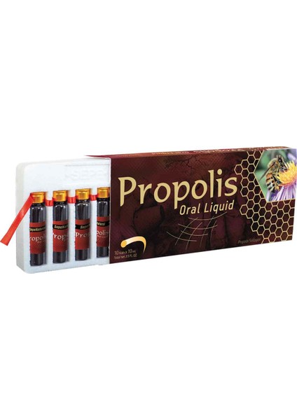 Propolis Su Bazlı Sıvı Ekstraktı 10 Ampul x 10 ml x 300 mg
