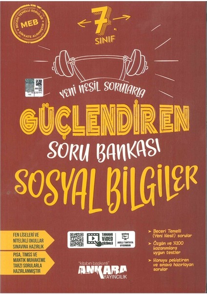 Ankara Yayıncılık 7.Sınıf  Sosyal Bilgiler Güçlendiren Soru Bankası