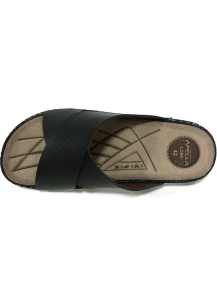 9556 Siyah Çapraz Bant Anatomik Erkek Terlik fırsatları