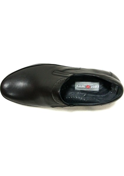 2003 Siyah Bağcıksız Comfort Erkek Ayakkabı