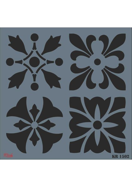 Kr 1502 Fayans Stencil 30 x 30 cm