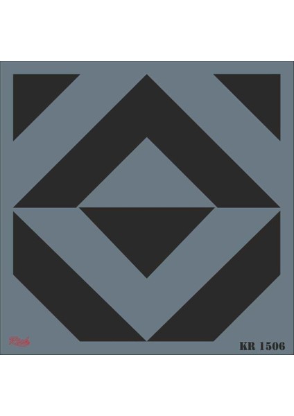 Kr 1506 Fayans Stencil 30 x 30 cm