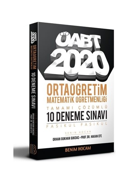 2020 ÖABT Ortaöğretim Matematik Öğretmenliği Tamamı Çözümlü 10 Fasikül Deneme