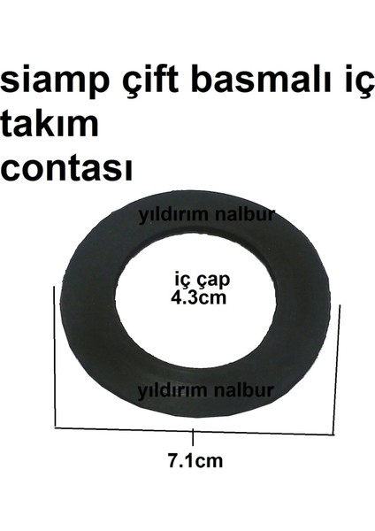 Çift Basmalı Contası Çift Düğmeli İç Takımlar İçin Rezervuar Conta