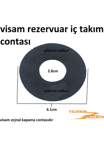 Rezervuar İç Takım Contası Büyük Kapama Boşaltma Conta