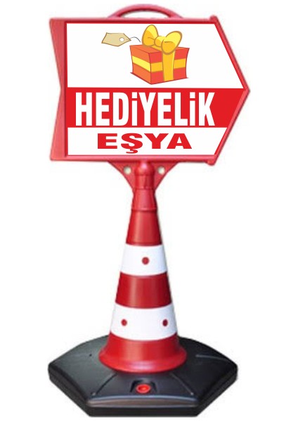 Hediyelik Temalı Uyarı ve Yönlendirme Ok Dubası