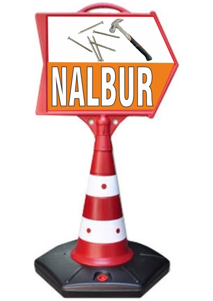Nalbur Temalı Uyarı ve Yönlendirme Ok Dubası