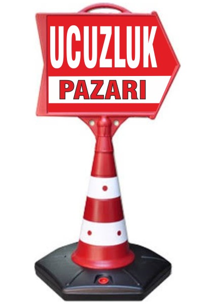 Ucuzluk Temalı Uyarı ve Yönlendirme Ok Dubası