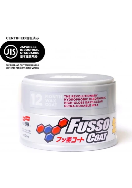 SOFT99 Fusso Coat 12 Aylık Wax Açık Renk Avrupa Versiyon 200 gr.