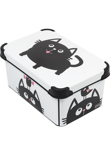 Style Box Meow- 3 Parça Set Dekoratif Saklama Kutusu