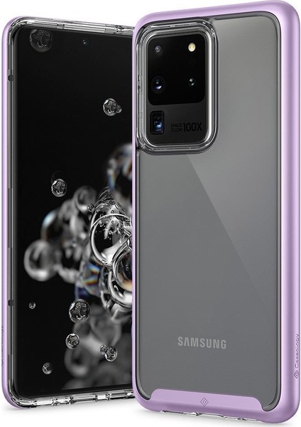 Caseology by Spigen Samsung Galaxy S20 Ultra Kılıf Skyfall Flex Lavender Purple - ACS00736