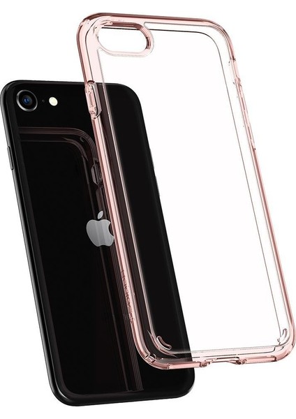 iPhone SE (2020) 8/7 Uyumlu Kılıf Ultra Hybrid Rose Crystal