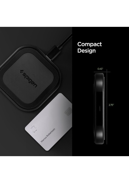 SteadiBoost F309W Compact Wireless Hızlı Kablosuz Şarj Cihazı 10W USB-C Çıkışlı (QI Sertifikalı Tüm Cihazlar ile Uyumlu) - 000CH26041