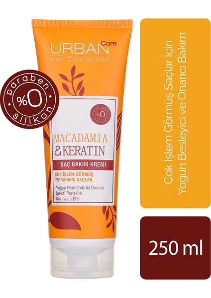 URBAN Care  Macadamia & Keratin Saç Bakım Kremi  250 ml