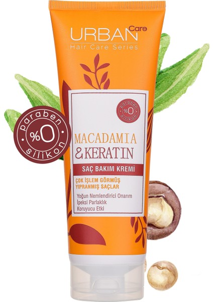 URBAN Care  Macadamia & Keratin Saç Bakım Kremi  250 ml