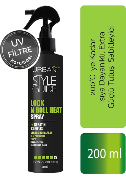 URBAN Care  Style Guide Lock N Roll Heat Spray  200 ml