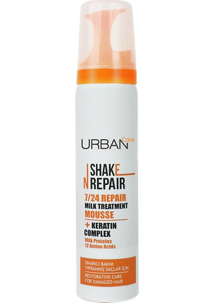 URBAN Care Shake N Repair Süt Proteini İçeren Onarıcı Durulanmayan Krem Köpük