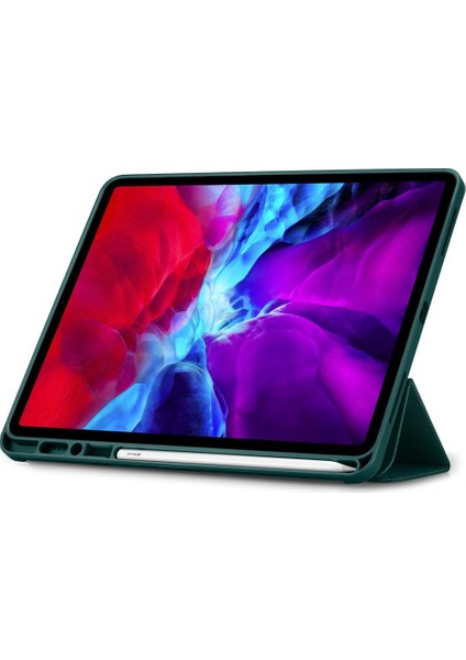 Apple iPad Pro 12.9'' (2020) / iPad Pro 12.9" (2018) Kılıf Urban Fit Dokuma Midnight Green - ACS01059