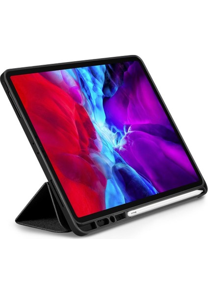 Apple iPad Pro 12.9'' (2020) / iPad Pro 12.9" (2018) Kılıf Urban Fit Dokuma Black - ACS01057