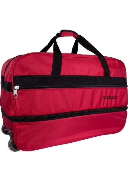Tekerlekli Genişleyebilir 3'lü Set Seyahat Valizi Kırmızı modelleri