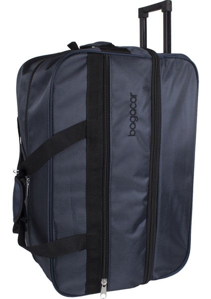 Tekerlekli Genişleyebilir Orta Boy Seyahat Valizi Lacivert