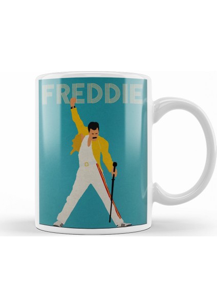 Freddie Mercury Kupa Bardak Porselen