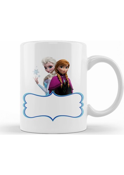 Elsa Anna Frozen Olaf Kristoff Kupa Bardak Porselen