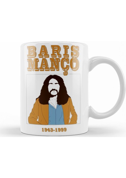 Barış Manço Kupa Bardak Porselen