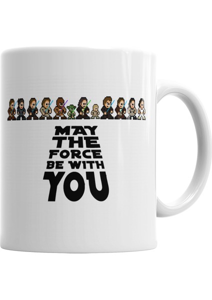 May The Force Be With You 8 Bits Kupa Bardak Porselen