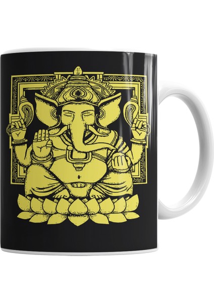 Ganesha Kupa Bardak Porselen