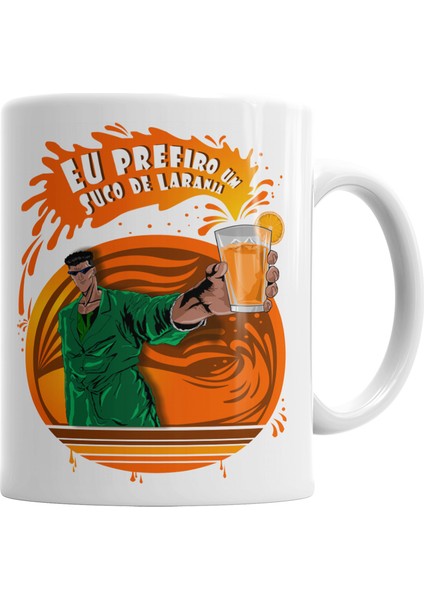 Eu Prefiro um Suco de Laranja Kupa Bardak Porselen