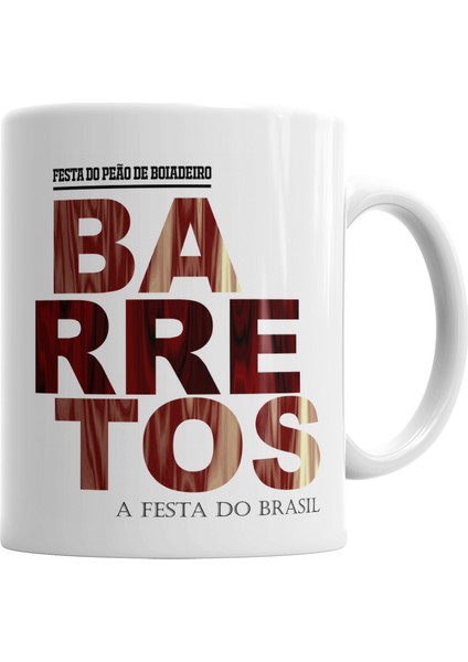 Festa de Peao Barretos Kupa Bardak Porselen