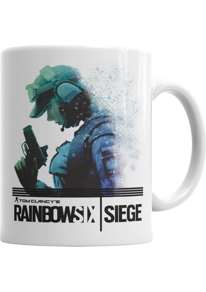 Ella Rainbow Six Siege Kupa Bardak Porselen