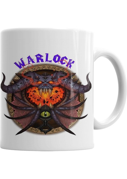 Wow Warlock Kupa Bardak Porselen