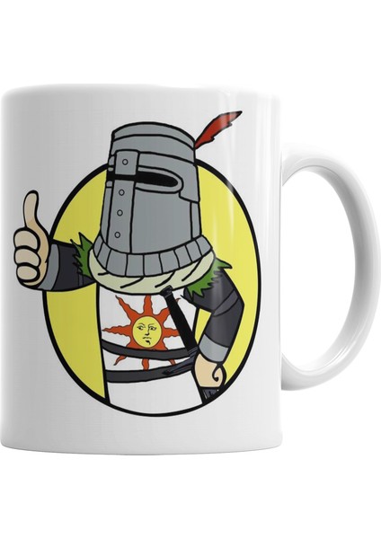 Solaire of Astora Vault Boy Kupa Bardak Porselen
