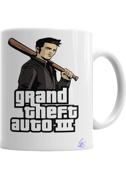 Grand Theft Auto Gta Kupa Bardak Porselen