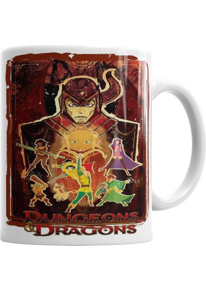 Dungeons Dragons Caverna Do Dragao Kupa Bardak Porselen