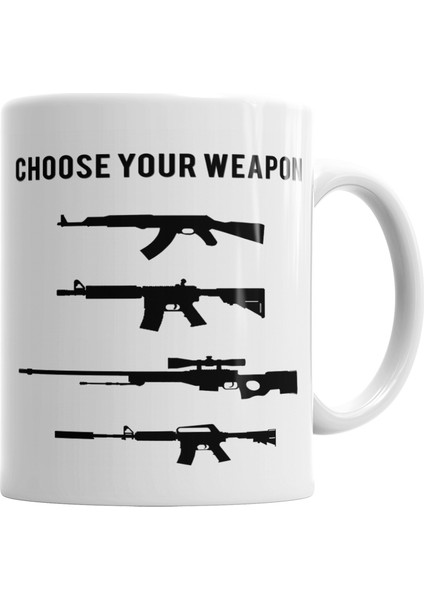 Cs Go Counter Strike Choose Your Weapon Kupa Bardak Porselen