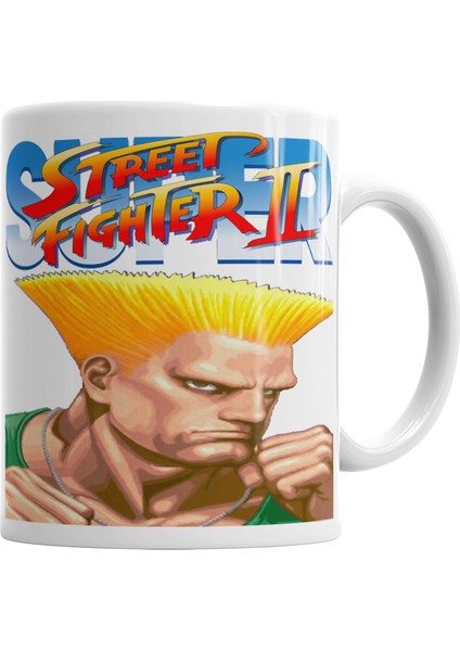 Street Fighter Guile Kupa Bardak Porselen