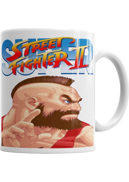 Street Fighter Zangief Kupa Bardak Porselen