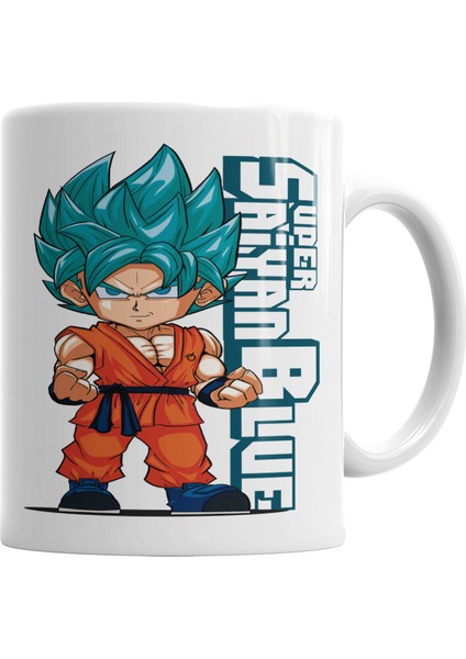 Super Saiyan Blue Kupa Bardak Porselen